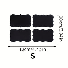 5pcs Blackboard Label Reusable Sticker for Can and Box