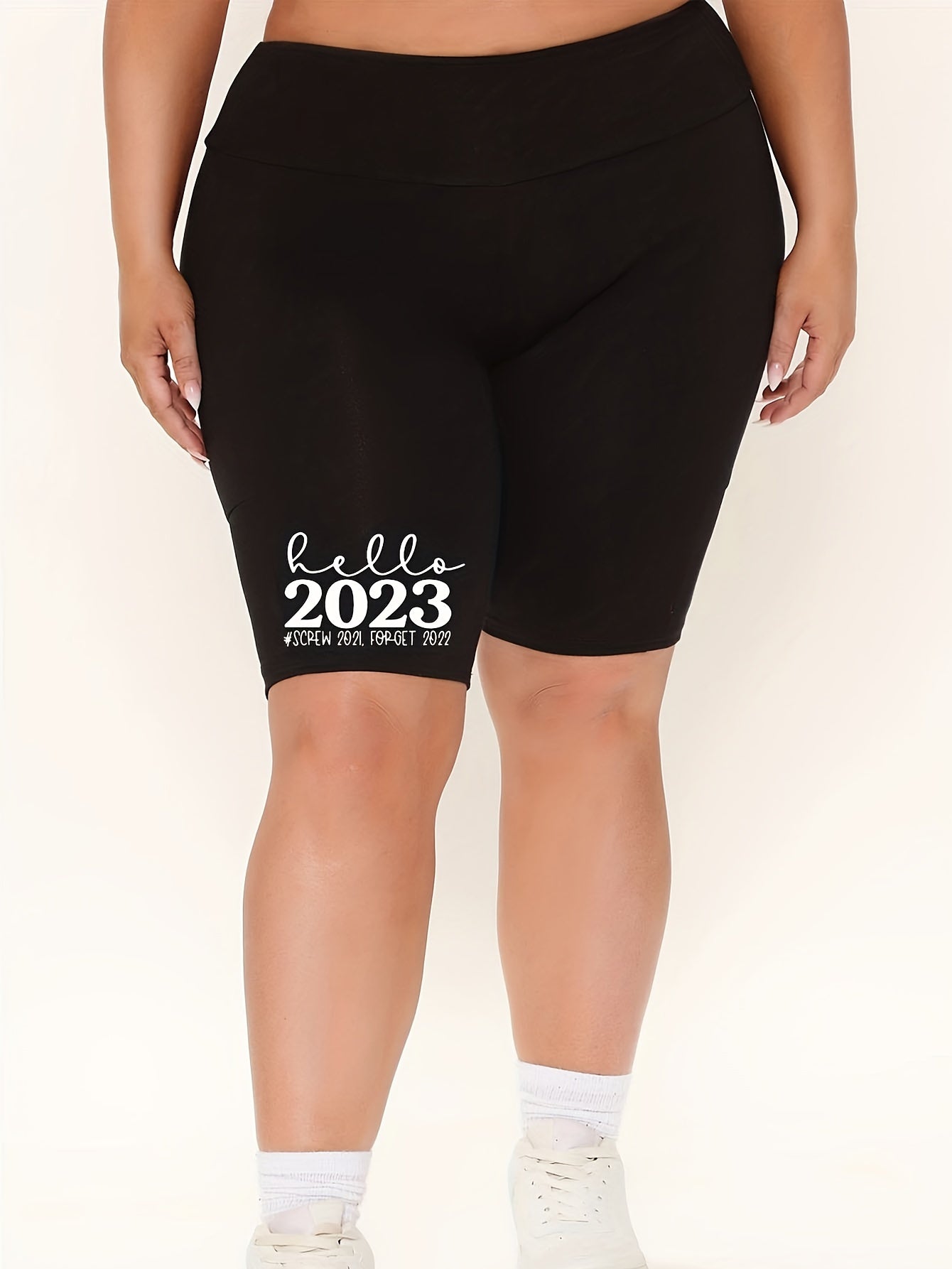  Year Print High Rise Biker Shorts