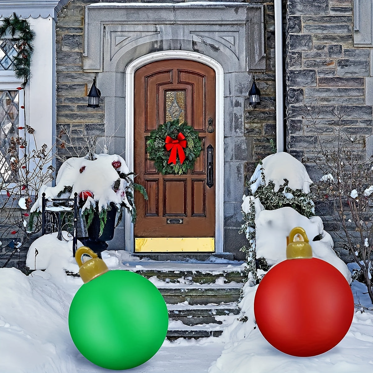 60 96 Cm Giant Inflatable Christmas Ball Decorations Outdoor