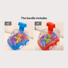 Transparent Gear Car Educational Toy for Kids