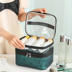 Waterproof Cosmetic Bag Travel Makeup Storage Portable Zipper Toiletry Bag