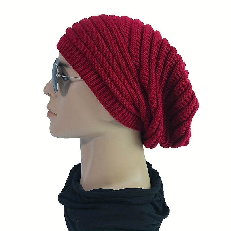 Autumn Winter Wool Knitted Slouchy Beanie Hat