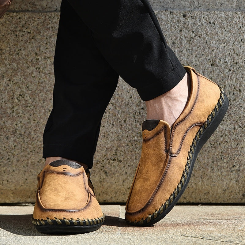 Men's Stitch Non Slip Loafer Shoes Lightweight Wear resistant Driving Shoes