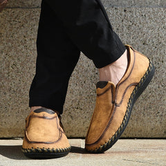 Men's Stitch Non Slip Loafer Shoes Lightweight Wear resistant Driving Shoes