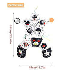 Baby Tummy Time Mat High Contrast Foldable Playmat