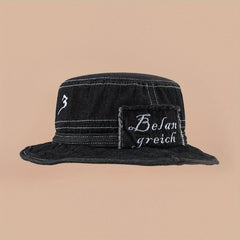 Denim Washed Bucket Hat Cotton Sun Protection Fisherman Hat