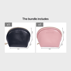Nordic Style Light Waterproof Makeup Wash Bag PU Leather Pocket