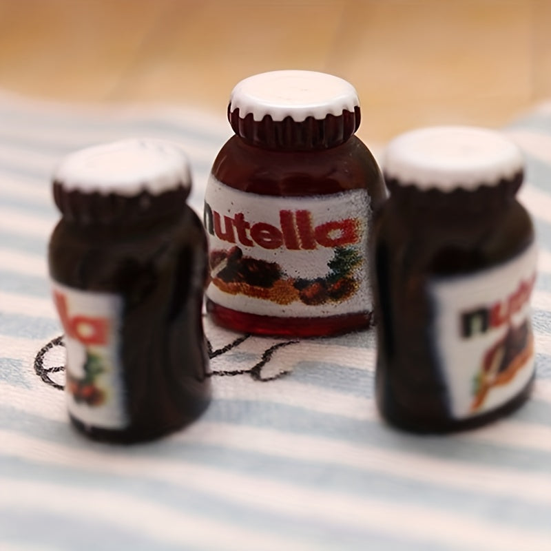 3Pcs 1:12 Dollhouse Chocolate Sauce Model for Sweet Kitchen Decor