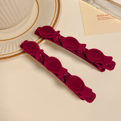 Velvet Hair Clip Braided Side Clip Women Hair Accessories Barrette