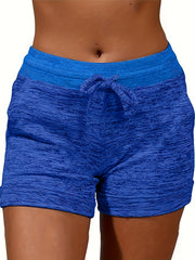 Dual Pockets Drawstring Shorts for Women
