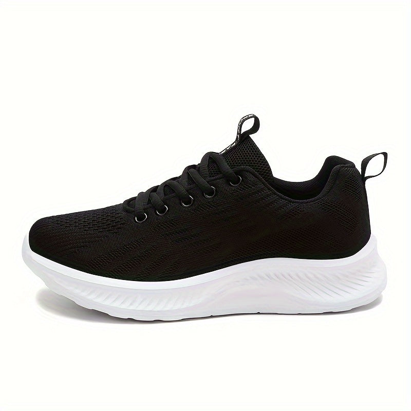 Women's Breathable Running Shoes Mesh Lace-up Athletic Sneakers