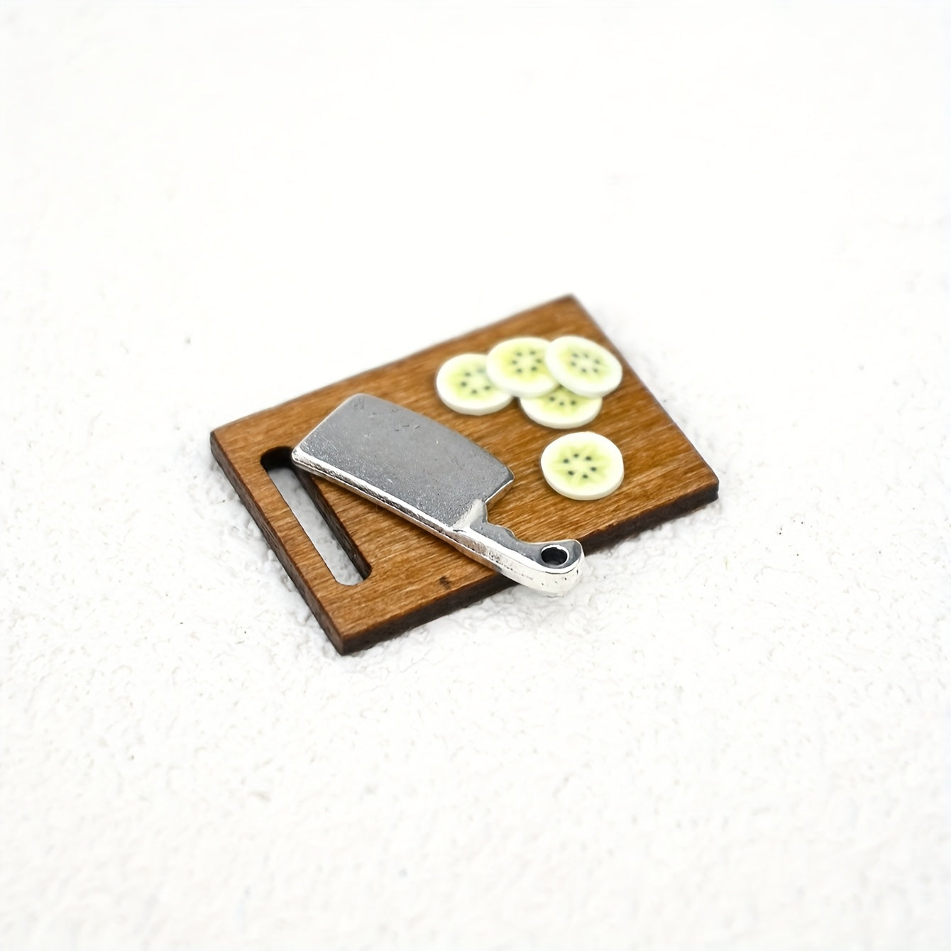 Miniature Fruit Cutting Scene Ornament for Dollhouses