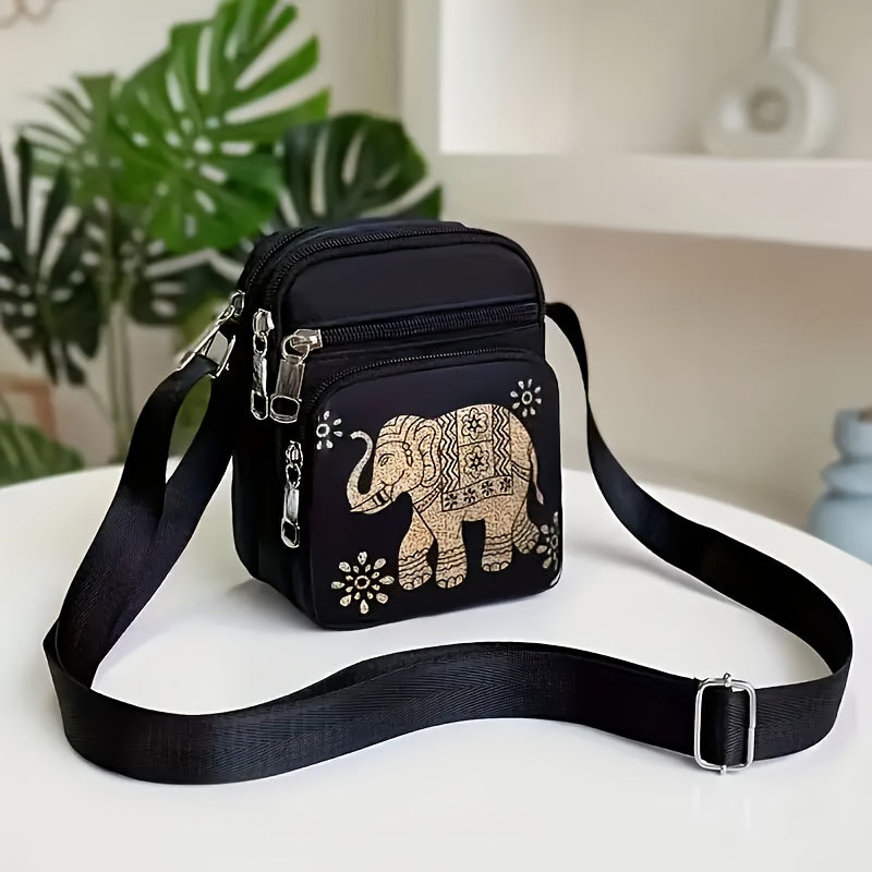 Nylon Crossbody Bag Women's Zipper Purse