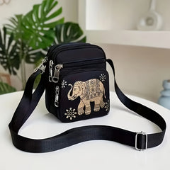 Nylon Crossbody Bag Women's Zipper Purse