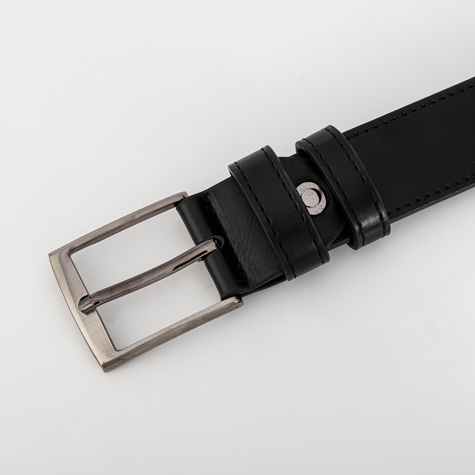 Men's Pin Buckle PU Leather Belt for Casual Wear