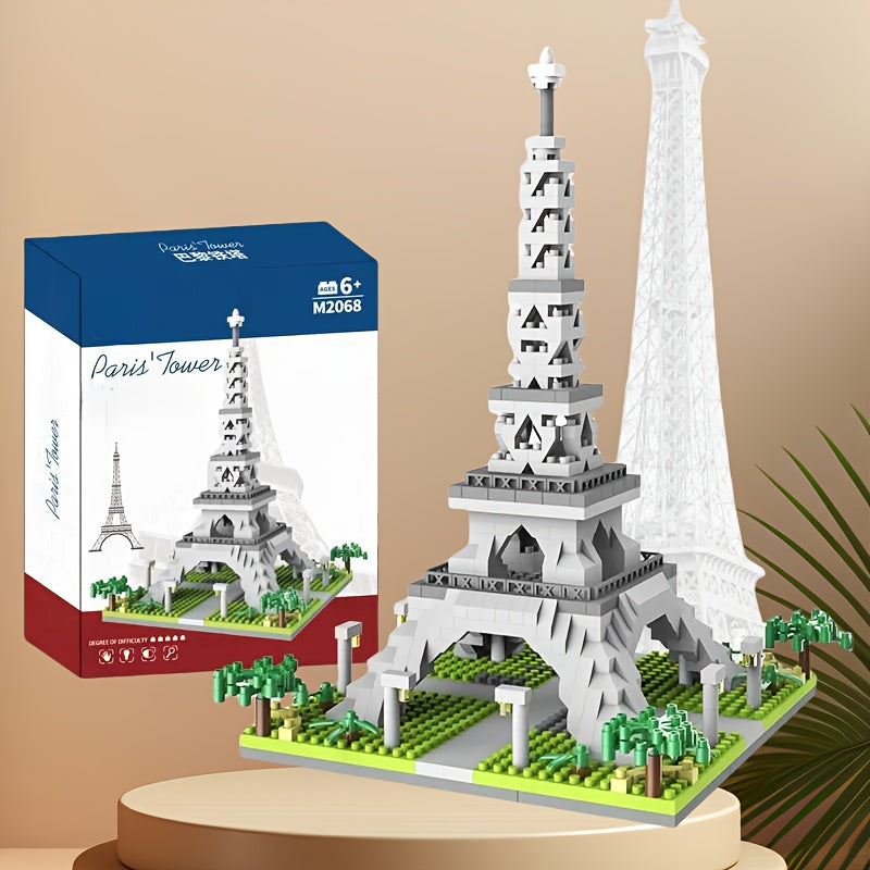 Eiffel Tower Model Building Blocks Toy - Educational Gift for Ages 6