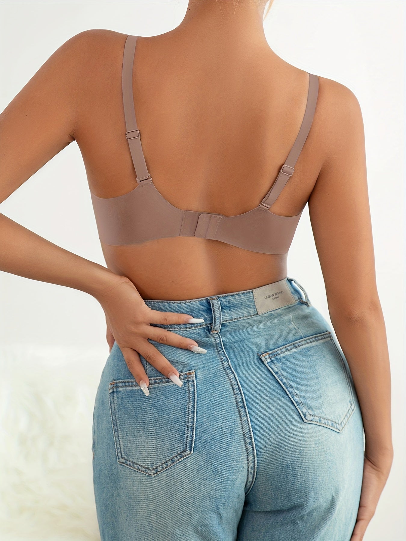 Scallop Trim Wireless Bra Seamless Everyday Lingerie