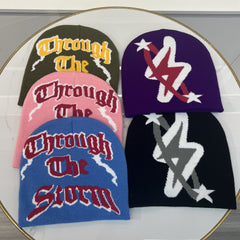 Candy ST Hip Hop Letter Hipster Hat Beanie Knitted Hat Casual Warm Elastic