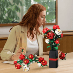 Rose Bouquet Building Block Toy - Friendship Love Gift