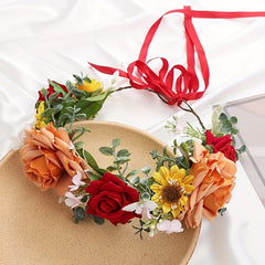 Girl's Flower Wreath Hair Hoop for Parties