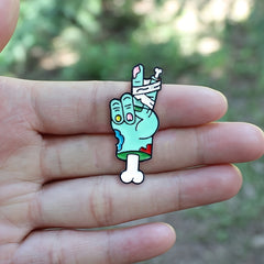 Men's Zombie Skeleton Hand Brooch