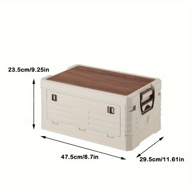 Foldable Storage Box w/ Lids & Handle for Shoes, Books, Toys - Closet Organizer