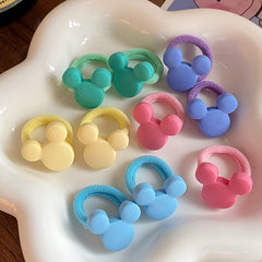 10pcs Easter Rabbit Heart Hair Ties For Thin Hair