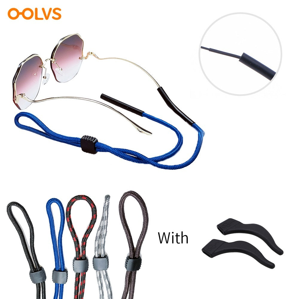 OOLVS Sunglass Strap Glasses Holder Silicone Anti Slip Hook