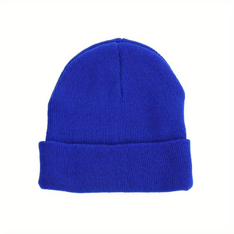 Autumn Winter Wool Knitted Hat Plus Velvet Warm Hat