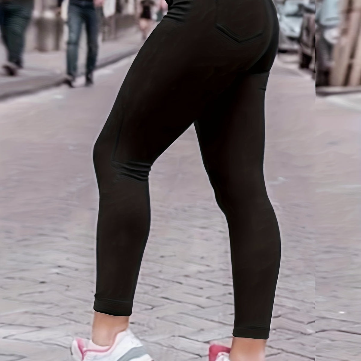 High Waist Skinny Jeans Slim Fit Slight Stretch Denim Pants