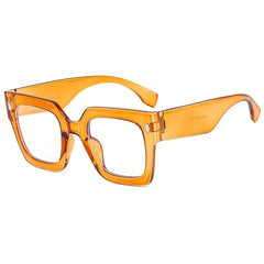 Square Clear Lens Glasses For Women Men Block Anti Light Glasses
