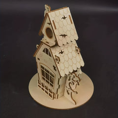 Halloween Party Wood DIY Puzzle Ghost House Decoration