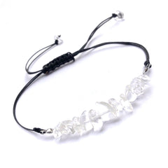 Miniy Stone Woven Bracelet Natural Stone Beads Braided Rope Stone Bracelet