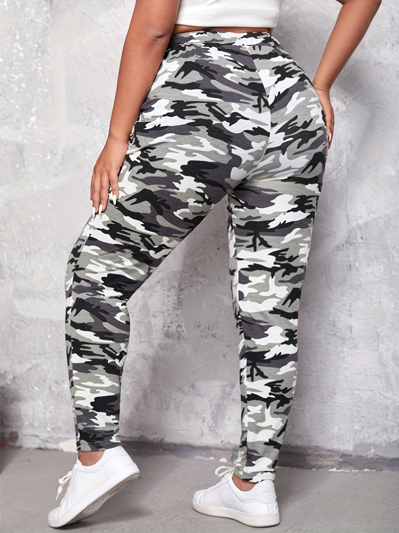  Camo Print Medium Stretch Skinny Leggings