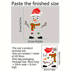 Christmas Snowman Toilet Decoration Stickers