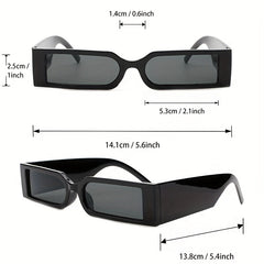 Y2K Rectangle Sunglasses Anti Glare UV400
