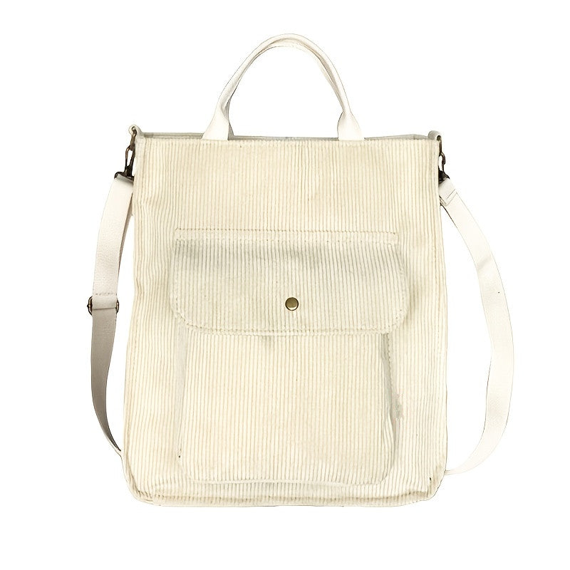Corduroy Shoulder Bag Women's Large Capacity