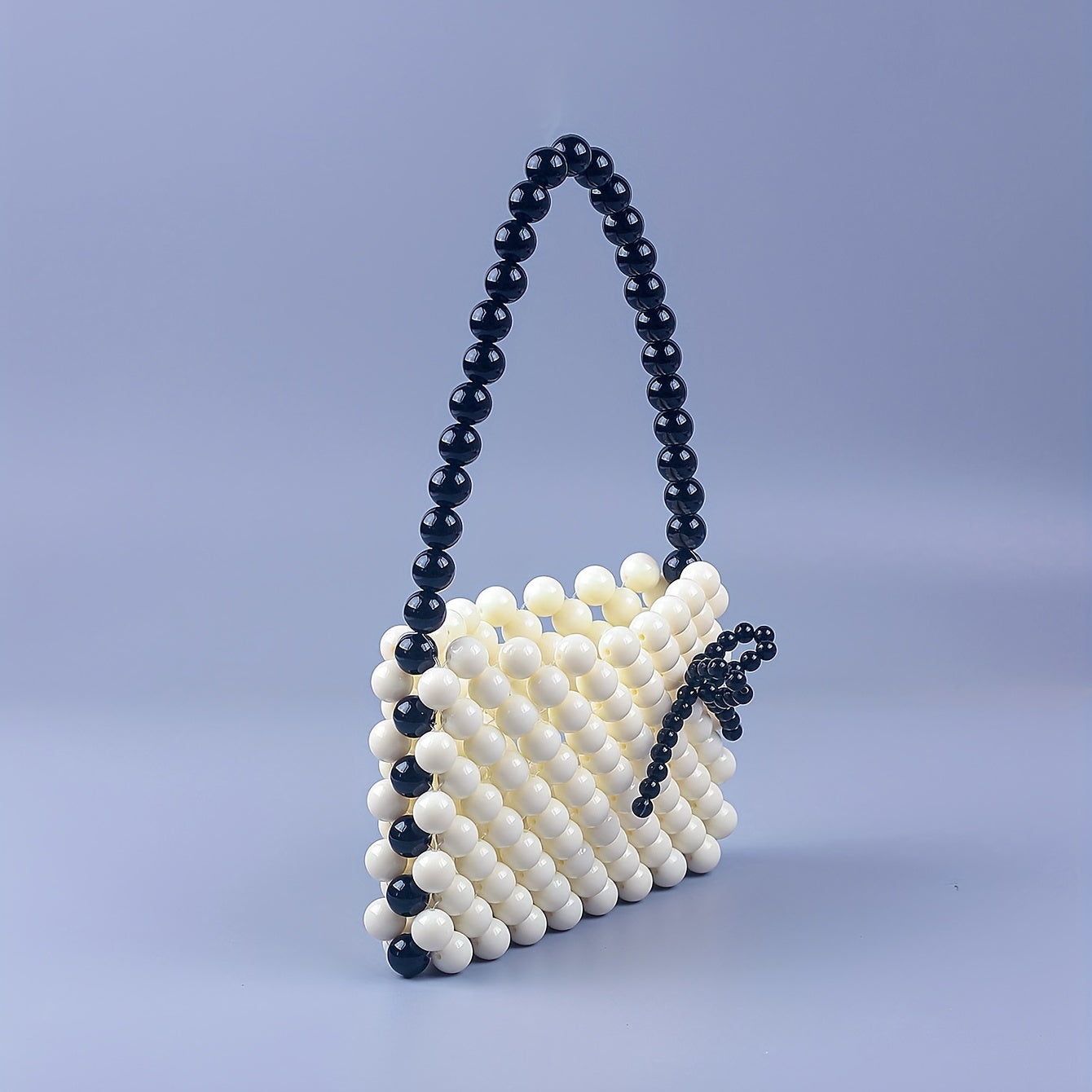 Beaded Acrylic Handbag Satchel Purse