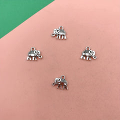 15pcs Elephant Pendant Charm for DIY Bracelets Necklaces Earrings