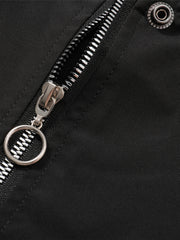 Men's Zip Up Baseball Jacket for Autumn Winter