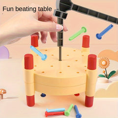Kids Nail Knocking Table Chain Puzzle Toy