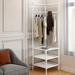 Triangle Coat Rack 3 Layers Storage Hooks Foyer Living Room Bathroom Hallway