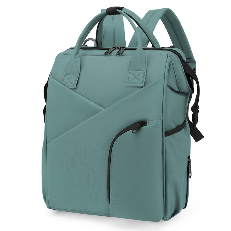 Teal Diaper Backpack Lightweight Large Capacity Mom Bag with Pockets