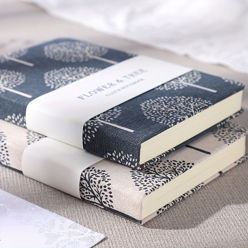 Cloth Print Notepad Student Journal Extra Thick Book