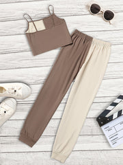 Girls Butterfly Cami Top & Sweatpants Set Summer Clothes