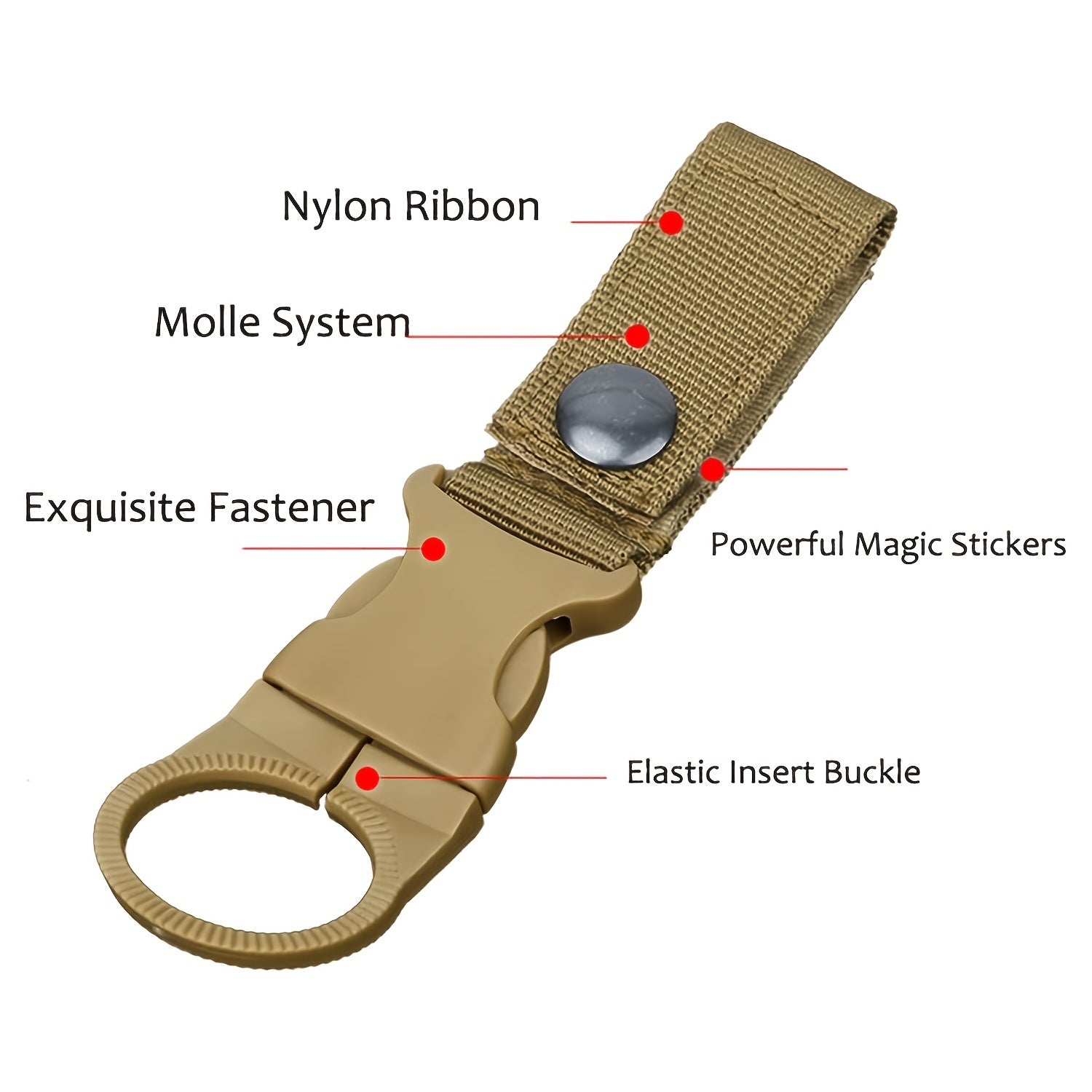 Portable Bottle Clips for Outdoor Hydration