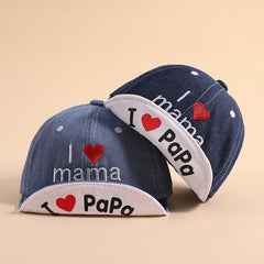 Kids Denim Sunshade Soft Brim Hat