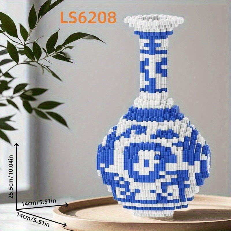 Classical and Porcelain Vase Building Block Kit 1038 pcs