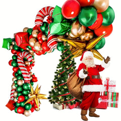 86pcs Christmas Balloon Wreath Set Blessing Gift Background Decoration