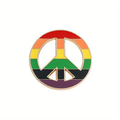Colorful Rainbow Enamel Pin for Men Love Flag Brooch Holiday Gift